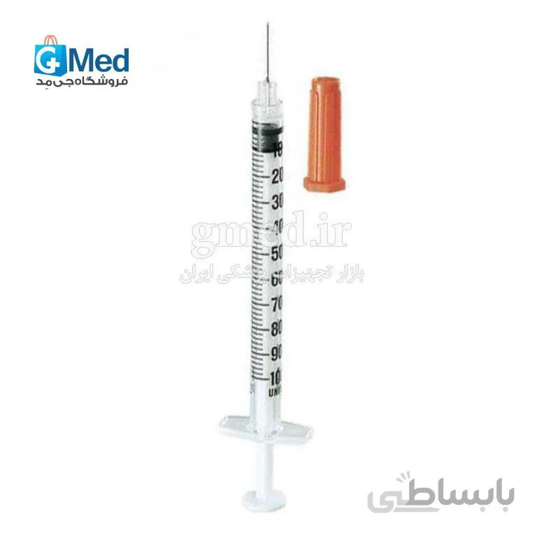 سرنگ انسولین یکپارچه آوا بسته 10 عددی حجم 1 میلی لیتر گیج 30 ساخت ایران