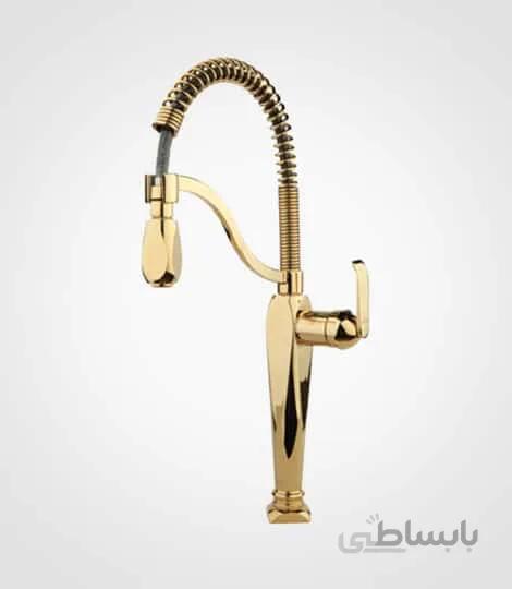 شیر سینک ظرفشویی راسان مدل آلیس طلایی