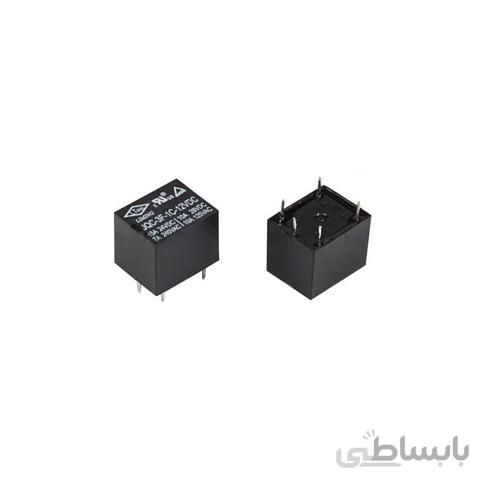 رله 12V-10A پایه میلون T73 مارک Liming کد JQC-3F-1C-12VDC