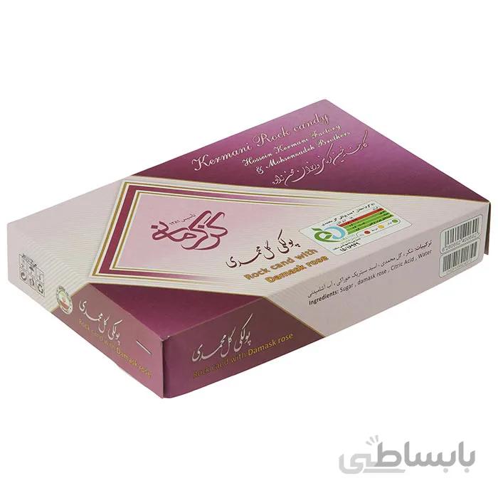 پولکی گل محمدی کرمانی 450 گرمی کد P-15