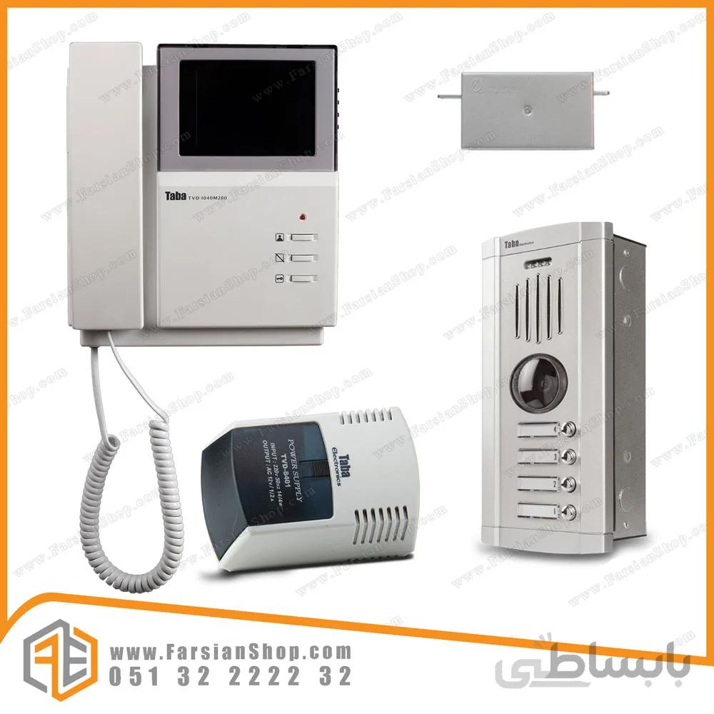 پکیج کامل آیفون تصویری تابا مدل 1040 با پنل 1860 سهند
