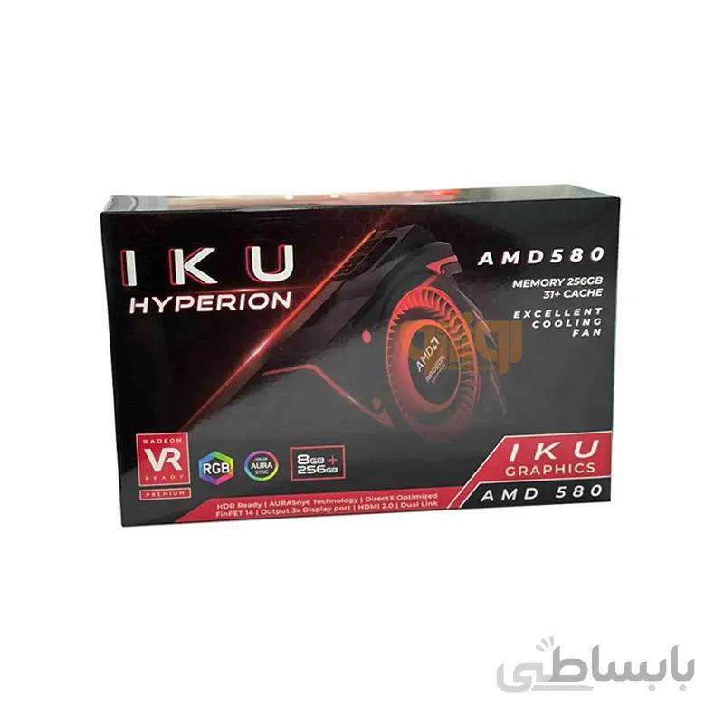 VGA IKU AMD Radeon RX580 8GB GDDR5 کارت گرافیک ای کی یو آر ایکس۵۸۰ ۸گیگابایت ا VGA IKU AMD Radeon RX580 8GB GDDR5