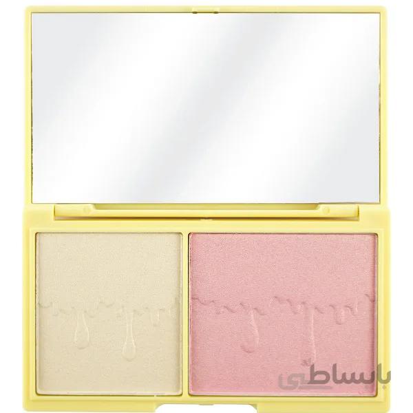 پالت هایلایتر رولوشن Revolution مدل Light and Glow | صورتی و طلایی ا Revolution Light and Glow Highlighter