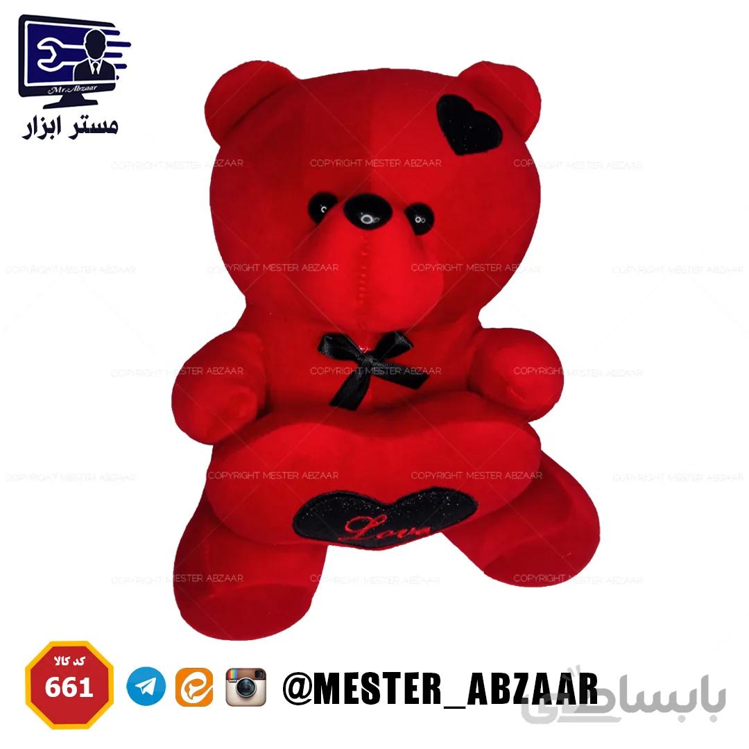 خرس عروسکی ولنتاین کادویی نانو طرح قلبی