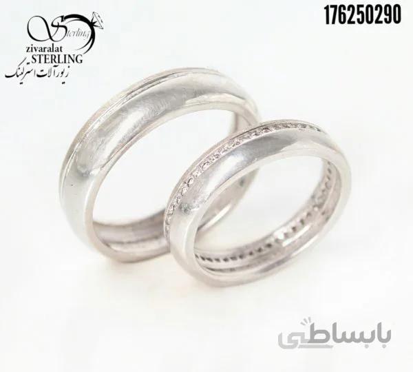 حلقه ست نقره طرح سوزنی