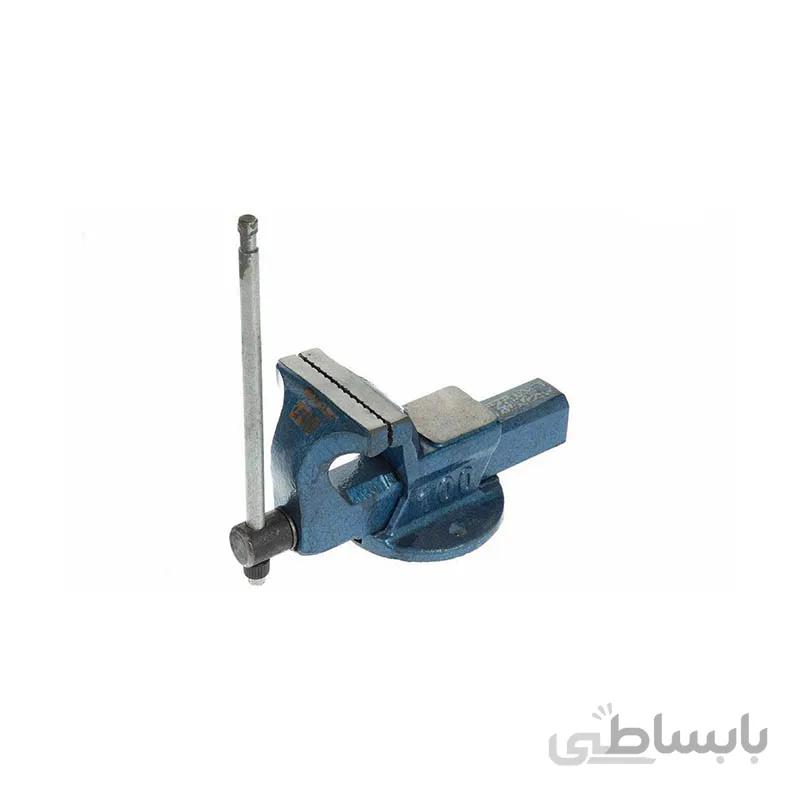 گیره رومیزی فولادی سایز 100 میلیمتر برند ایران صنعت ا IRAN SANAT 100mm bench vise clamp