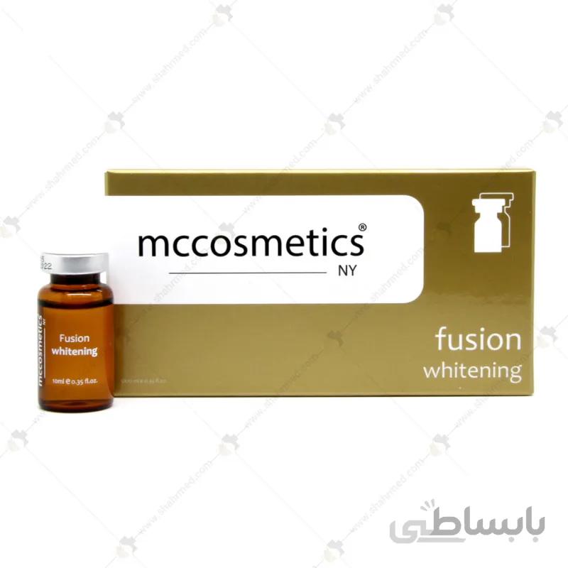 کوکتل مزوتراپی 10 سی سی اسپانیایی فیوژن ام سی کازمتیکس مدل وایتنینگ Mesotherapy Cocktail Fusion mccosmetics whitening 10cc