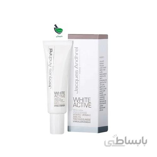 کرم ضد لک و روشن کننده پوست ژاک آندرل مدل White Active حجم 30 میلی لیتر ا Jacques Andhrel White Active Anti Spot And Brightening Cream 30ml