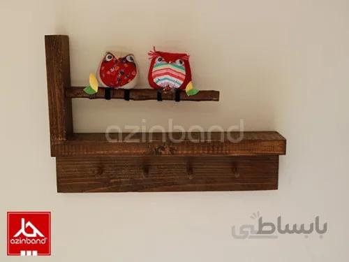 جاکلیدی چوبی جغددار ا جاکلیدی چوبی جغددار