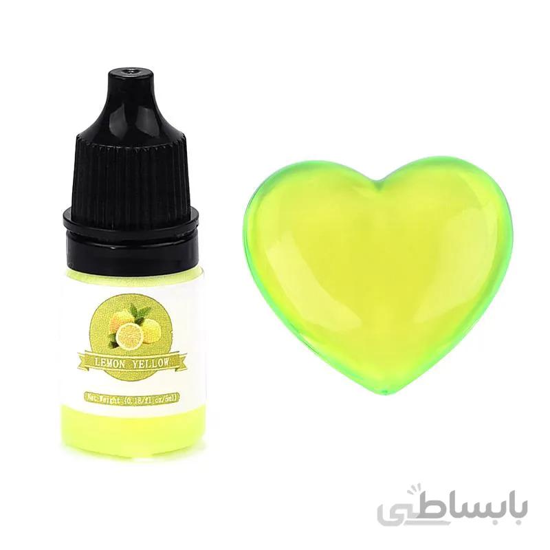 رنگ شمع مایع اسانس دار زرد