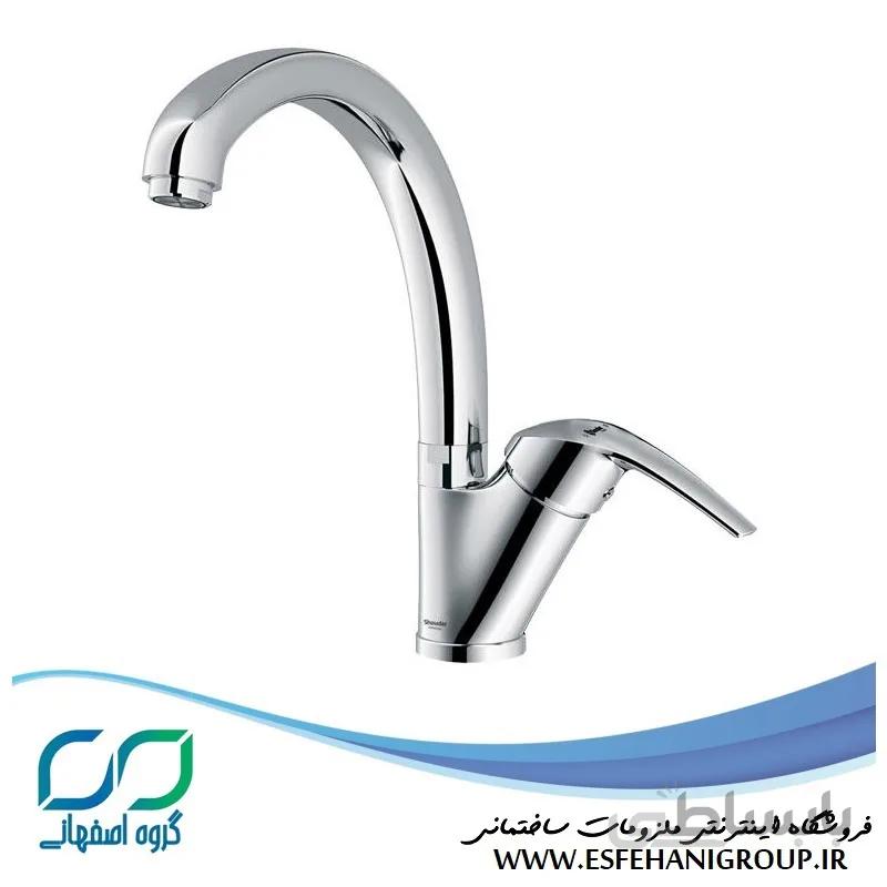 شیر آشپزخانه شودر مدل پاریس کروم