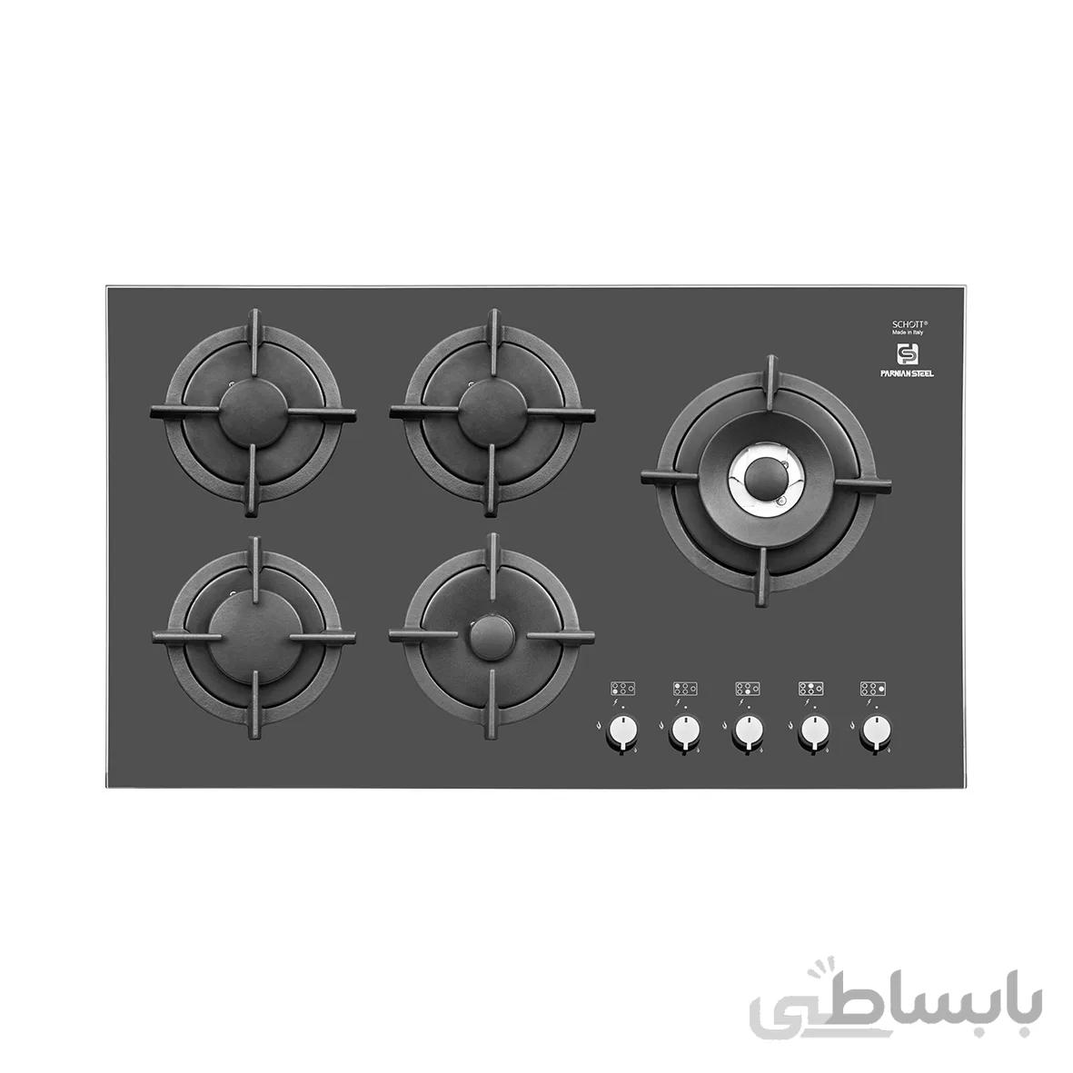 اجاق گاز شیشه ای پرنیان استیل مدل PB5402 کد 264198