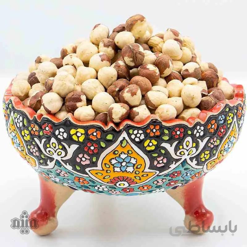 مغز فندق ایرانی بوداده بی نمک