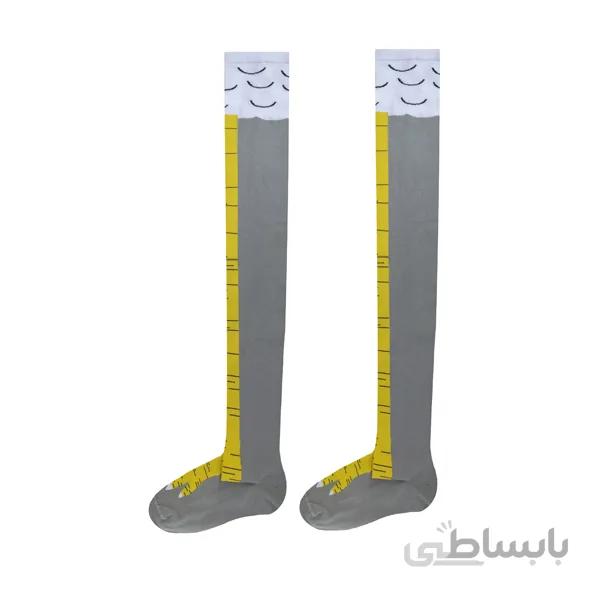 جوراب بلند پای مرغ طوسی کد PH528