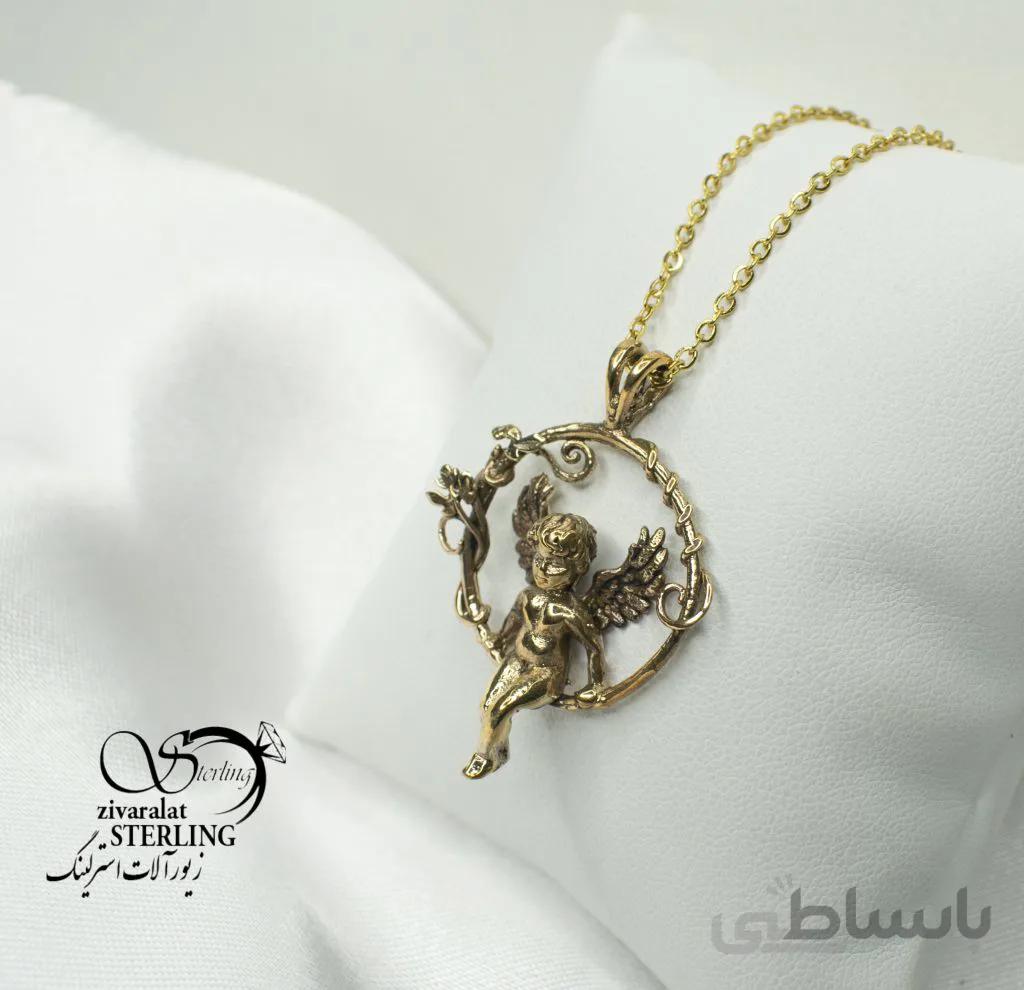 گردنبند طرح فرشته طلا روس