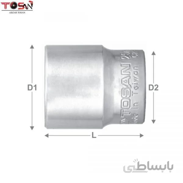بکس کوتاه سایز 21 میلی متر T1274S-21