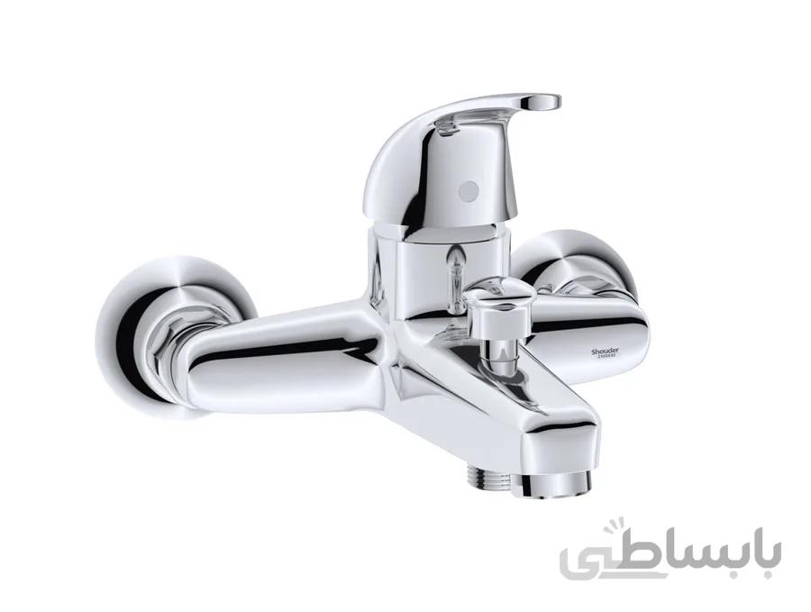 شیر حمام شودر مدل اطلس کروم