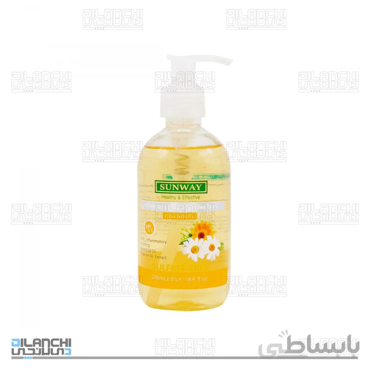 ژل شوینده غیر صابونی سان وی مناسب پوست حساس حجم 250 میلی لیتر