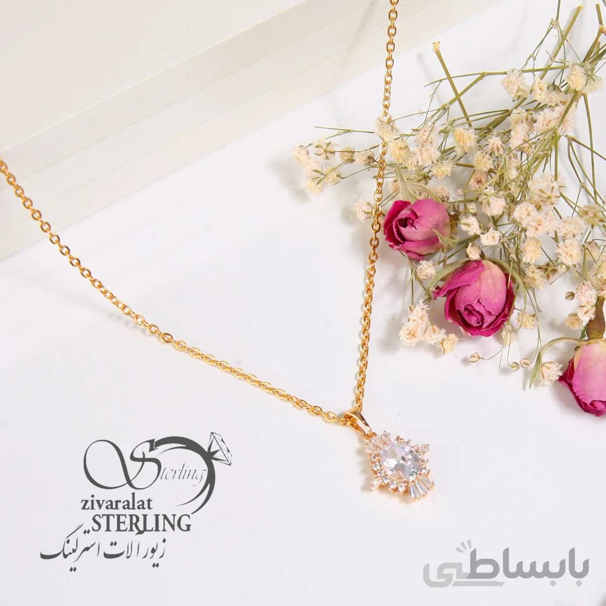 گردنبند زنانه طرح طلا کد 858682