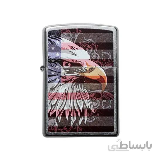 فندک زیپو مدل Zippo Eagle Flag کد 28652 ا Zippo Eagle Flag 28652 Lighter