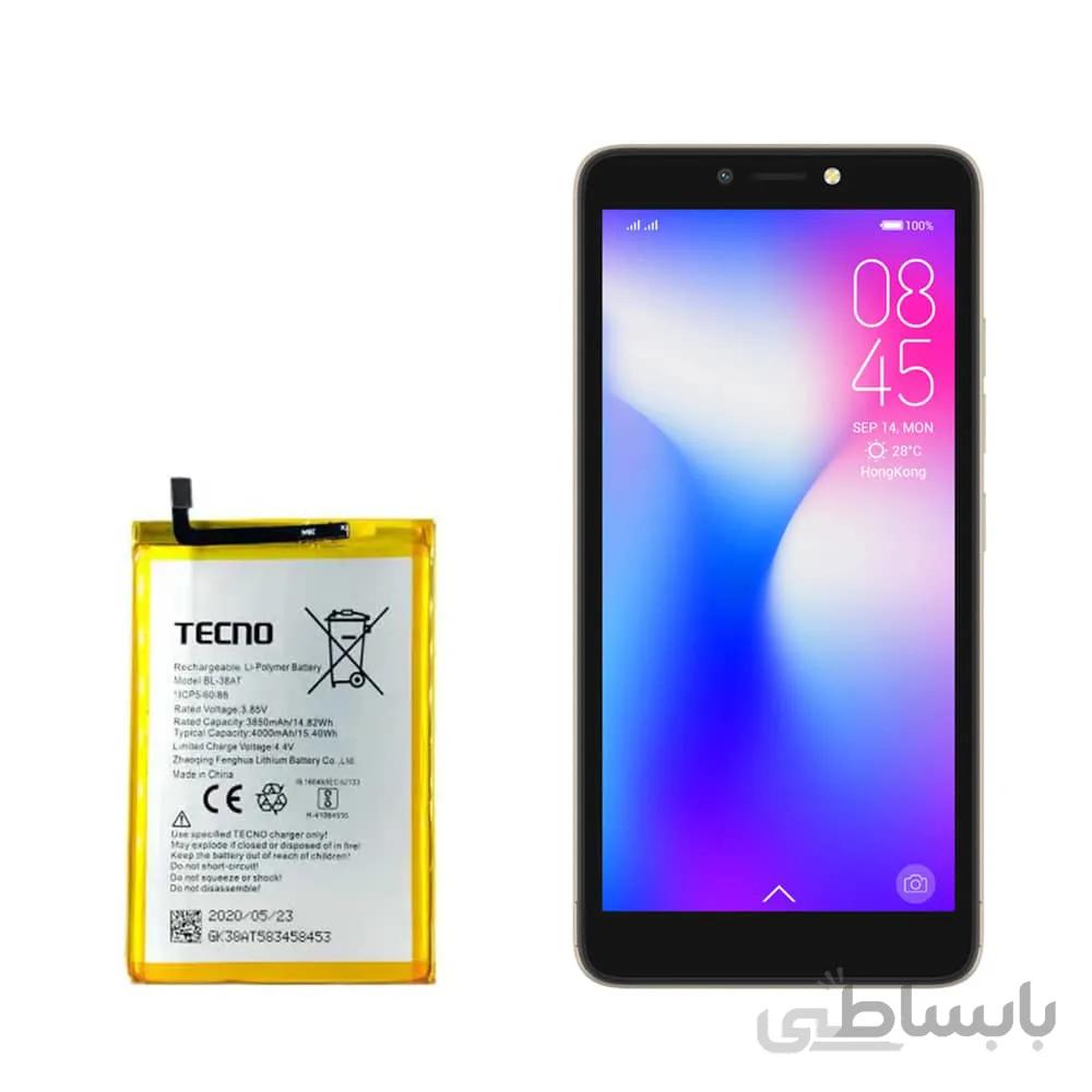 باتری گوشی تکنو Tecno POP 2 power با کد فنی BL-38AT