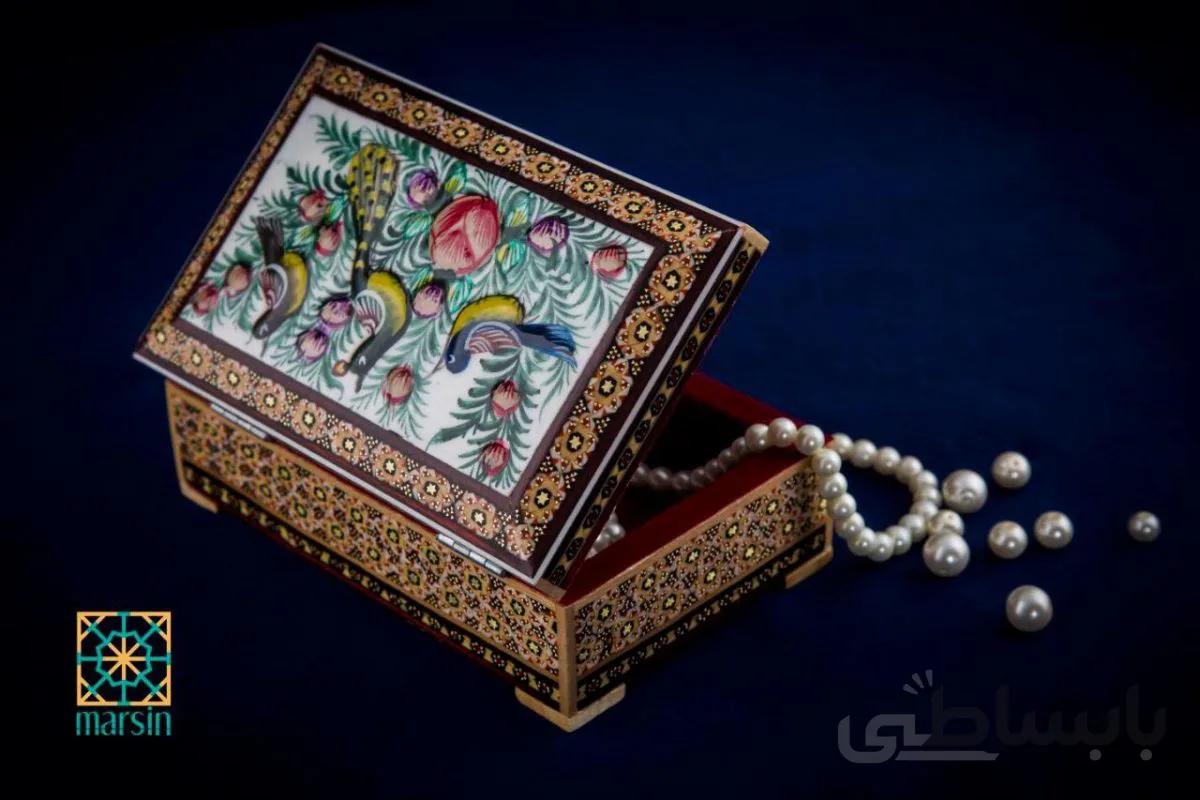 جعبه جواهرات خاتم کاری کد 51