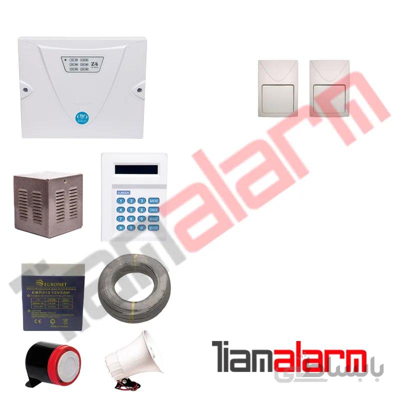 پکیج دزدگیر اماکن باسیم مدل کلاسیکPROبا تلفن کننده ی 20 حافظهCLF2