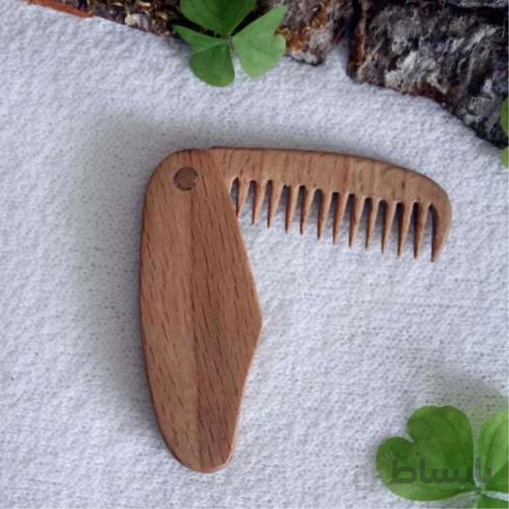 شانه چوبی دست ساز طرح تاشو ا Handmade wooden comb folding design
