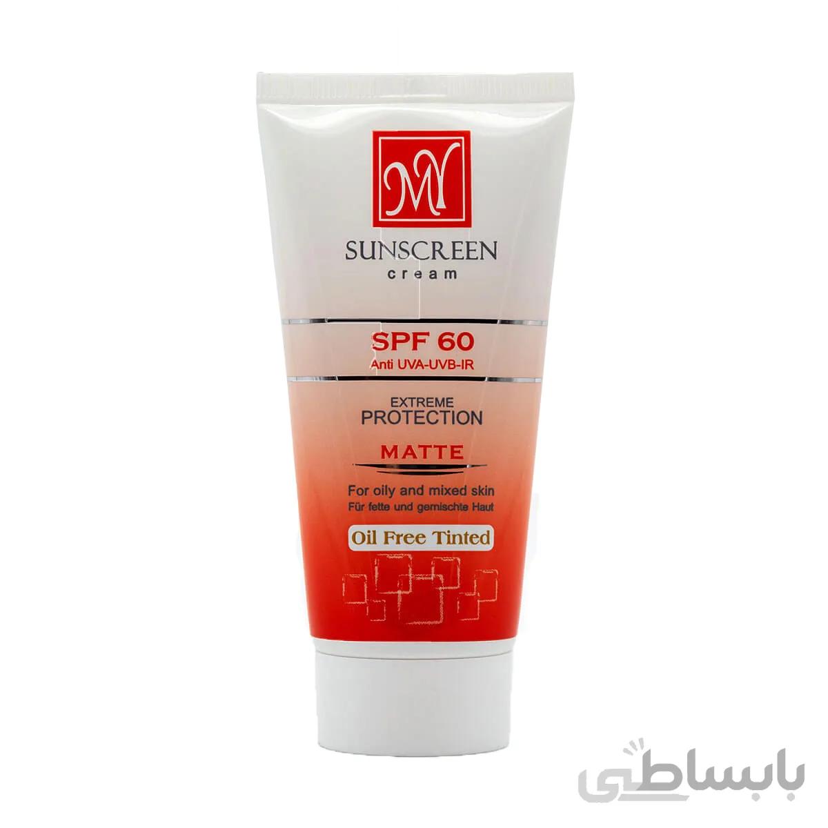 ضد افتاب 60 درصد مای oil free tinted