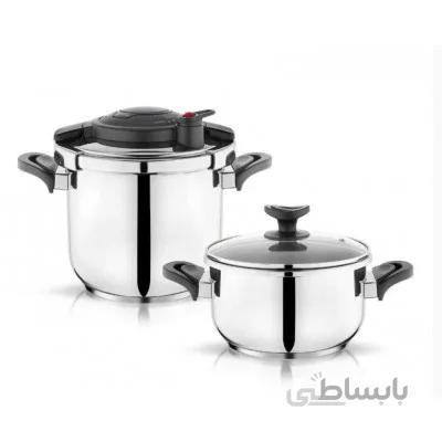 زودپز دو قلوی شفر مدل Galaxis گنجایش 4 و 6.5 لیتر سیاه