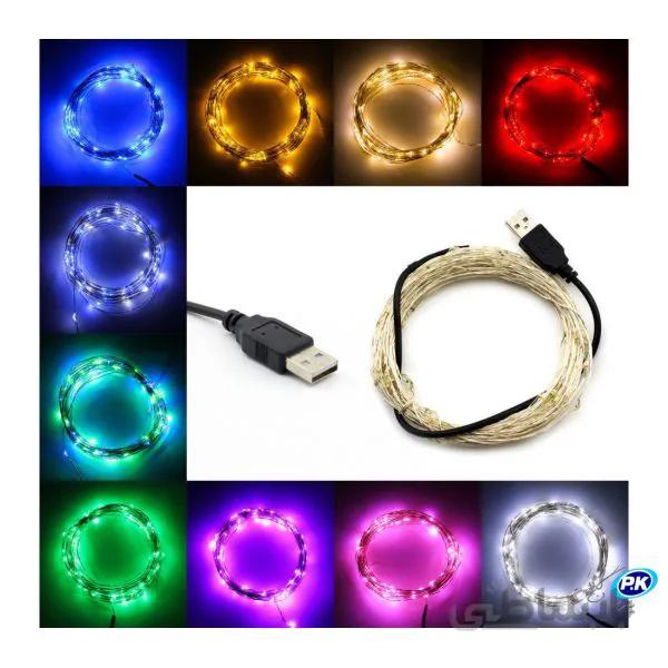 ریسه ال ای دی عکاسی با پورت USB بطول 5 متر ا fairy light micro led with usb port