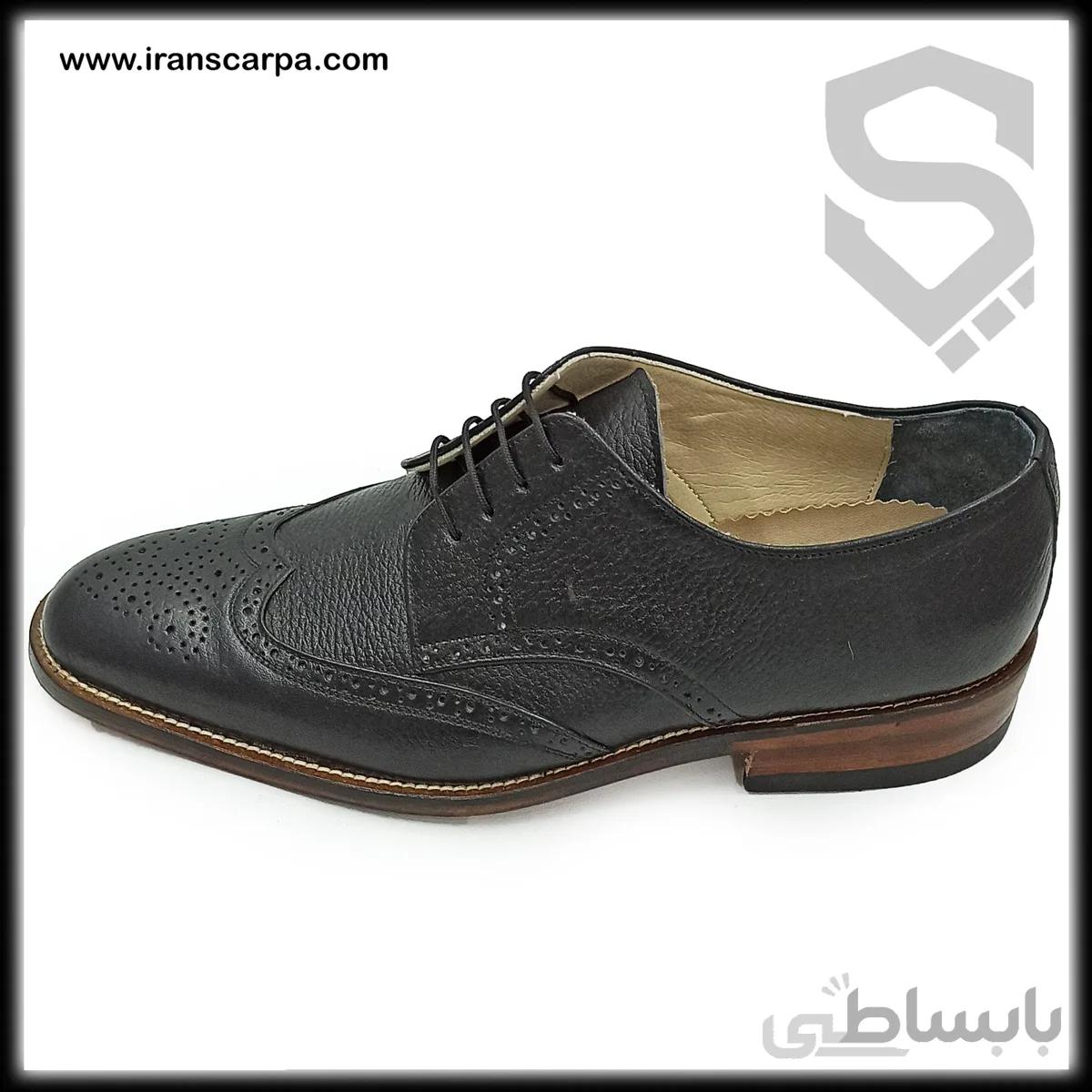 کفش دست دوز چرم مردانه مدل هنری