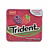 آدامس جعبه فلزی تمشک تریدنت Trident مدل Black Raspberry
