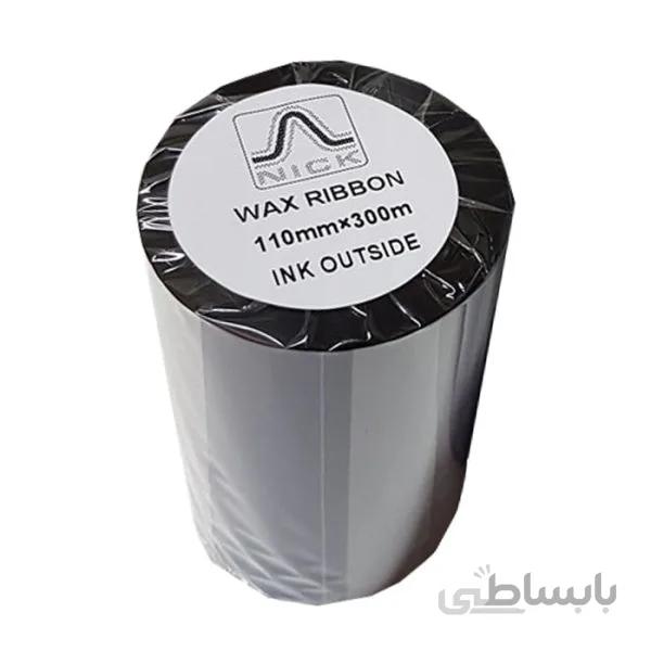 ریبون پرینتر لیبل زن نیک مدل WAX 110mm x 300m ا NICK WAX 110mm x 300m Label Printer Ribbon
