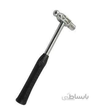 چکش سر تخم مرغی دسته فلزی 140 گرمی هورس