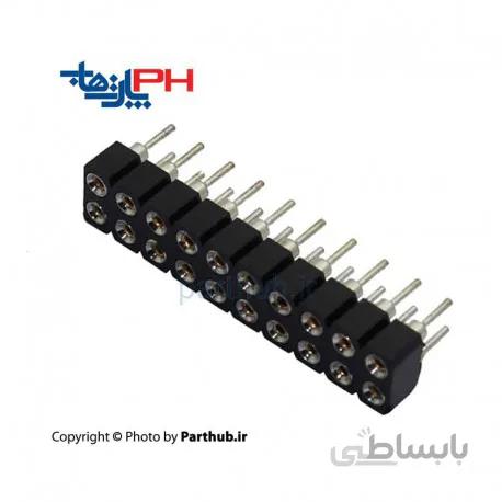 پین هدر مادگی 2x40 نظامی صاف 2.54mm