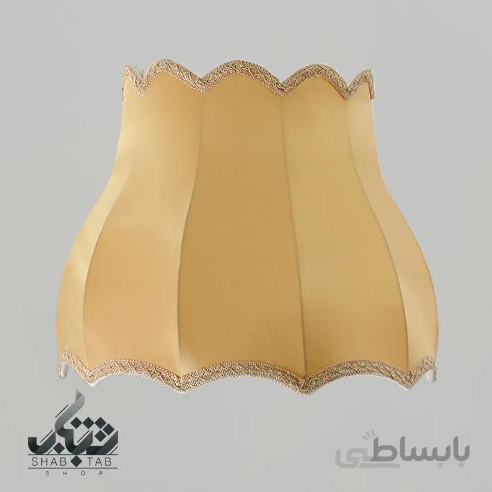 شید آباژور گلابی سایز 45 بژ – سرپیچ E27