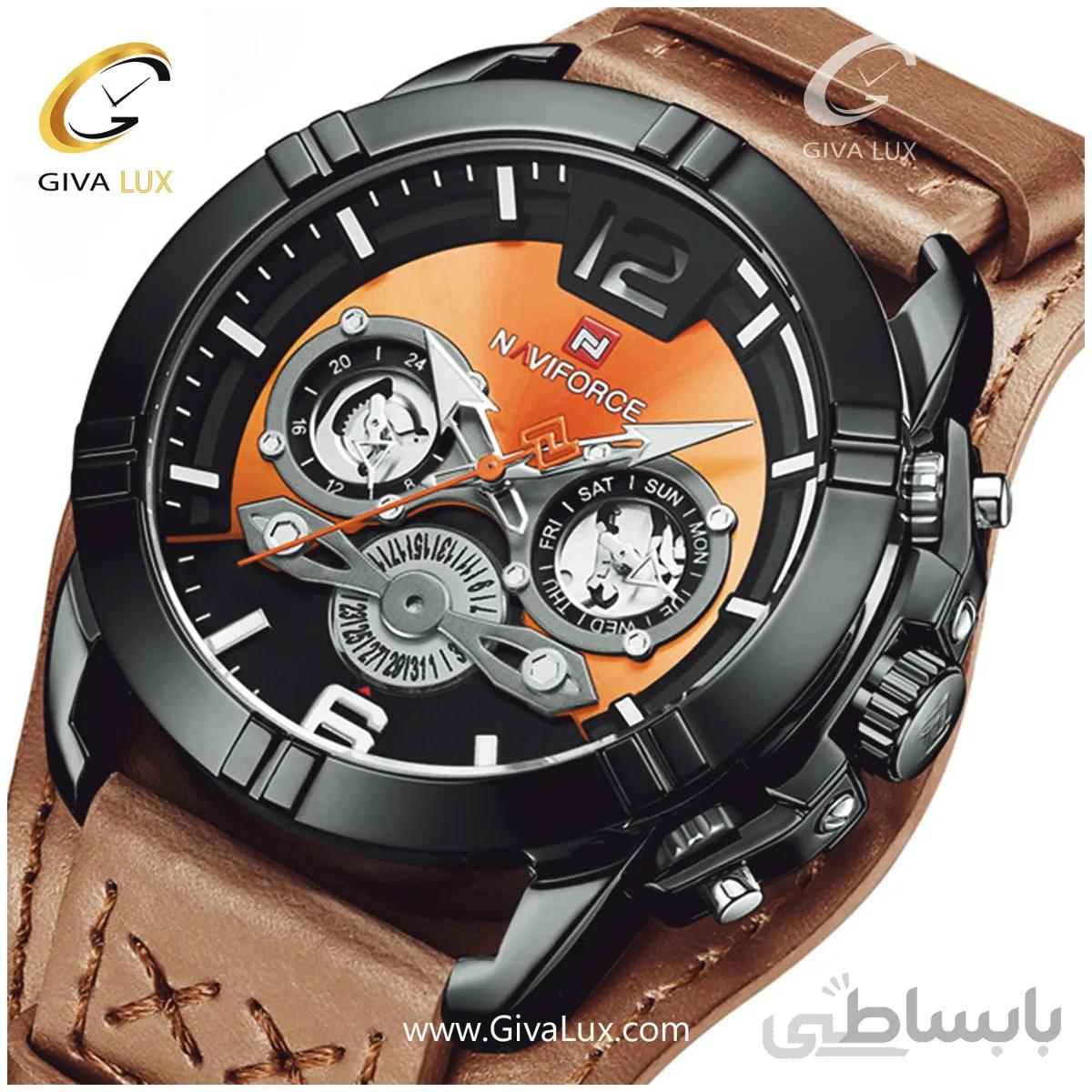 ساعت مردانه نیوی فورس NF9162 M قهوه ای