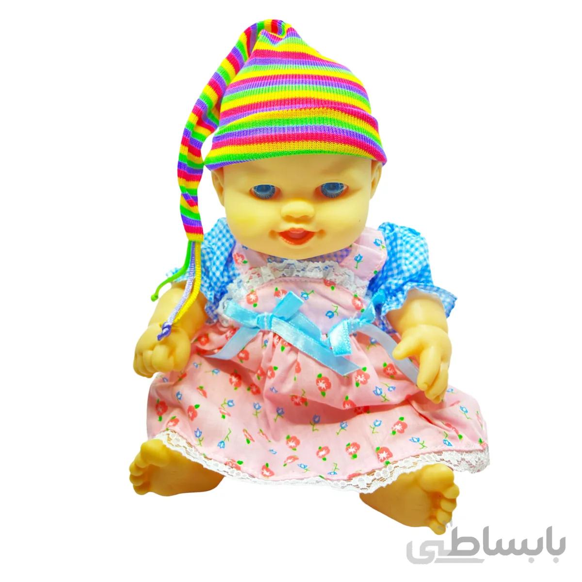 عروسک طرح نوزاد کد 5064 ارتفاع 23 سانتی متر