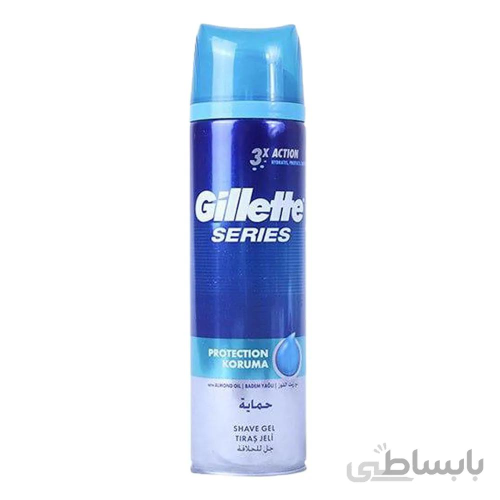 ژل اصلاح ژیلت Gillette مدل Protection Koruma ظرفیت ۲۰۰ میلی لیتر