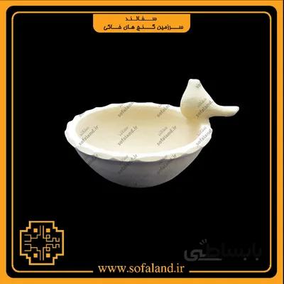 کاسه تک پرنده سفالی سفالند