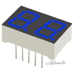 LED 7Seg 2Digits Blue 0.39 00