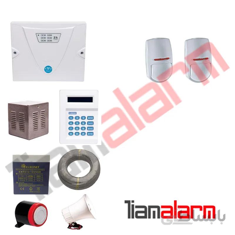 پکیج دزدگیر اماکن باسیم مدل کلاسیکPROبا تلفن کننده ی 20 حافظه CLPY2