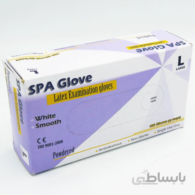 دستکش لاتکس پودری مالزی سایز L