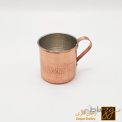 لیوان مسی راسته چکشی