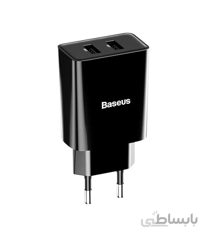 شارژر دیواری بیسوس مدل CCFS-R01 با توان 2.1 آمپر