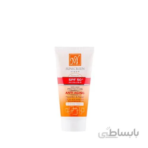 کرم ضد آفتاب رنگی فاقد چربی SPF 50 مای