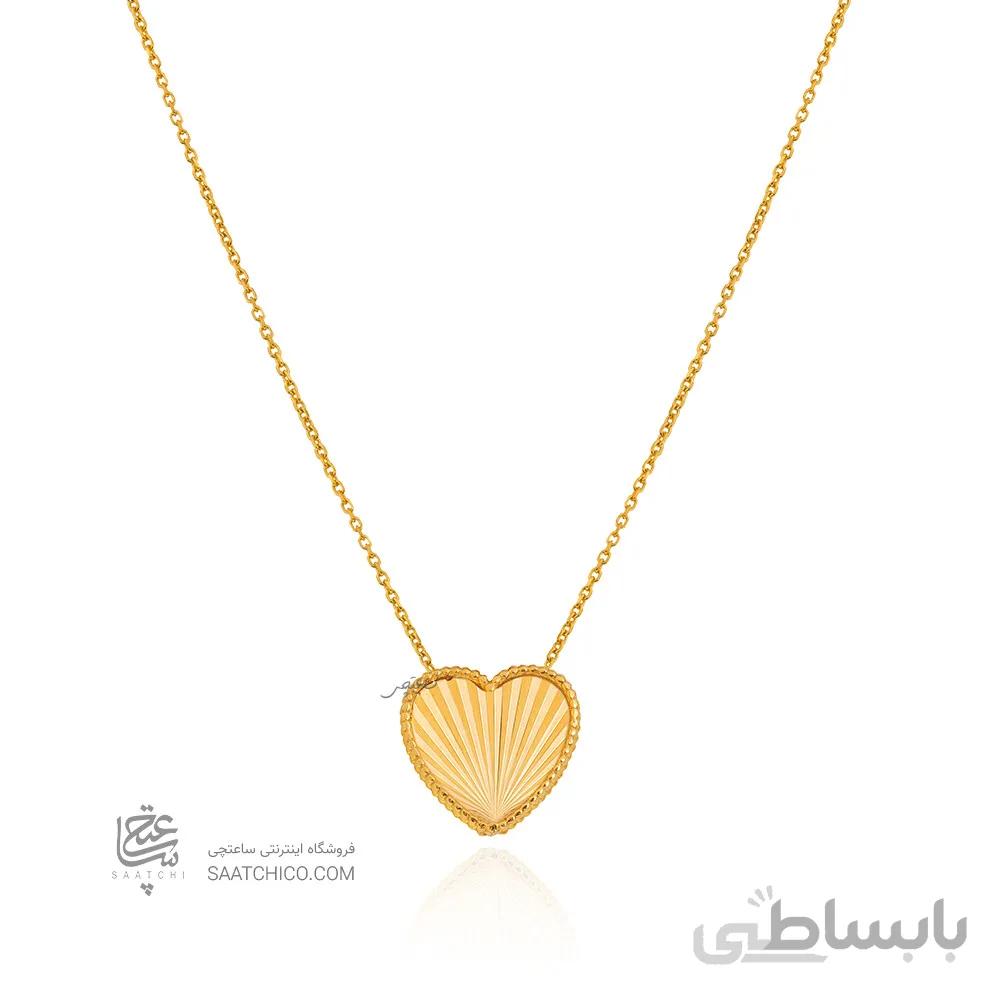 گرنبند طلا طرح قلب کد CN484