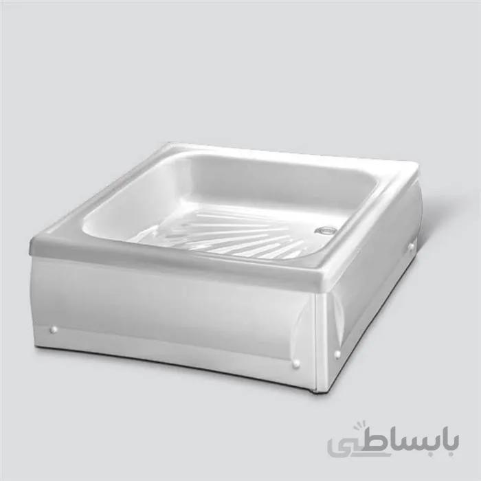 زیر دوشی اکریلیک ساحل وان مدل مروارید-8070S-80 ا ابعاد : 80x80 x 28 سانتی متر
