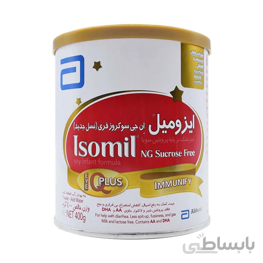 شیر خشک ایزومیل ان جی سوکروز فری ابوت 400 گرمی
